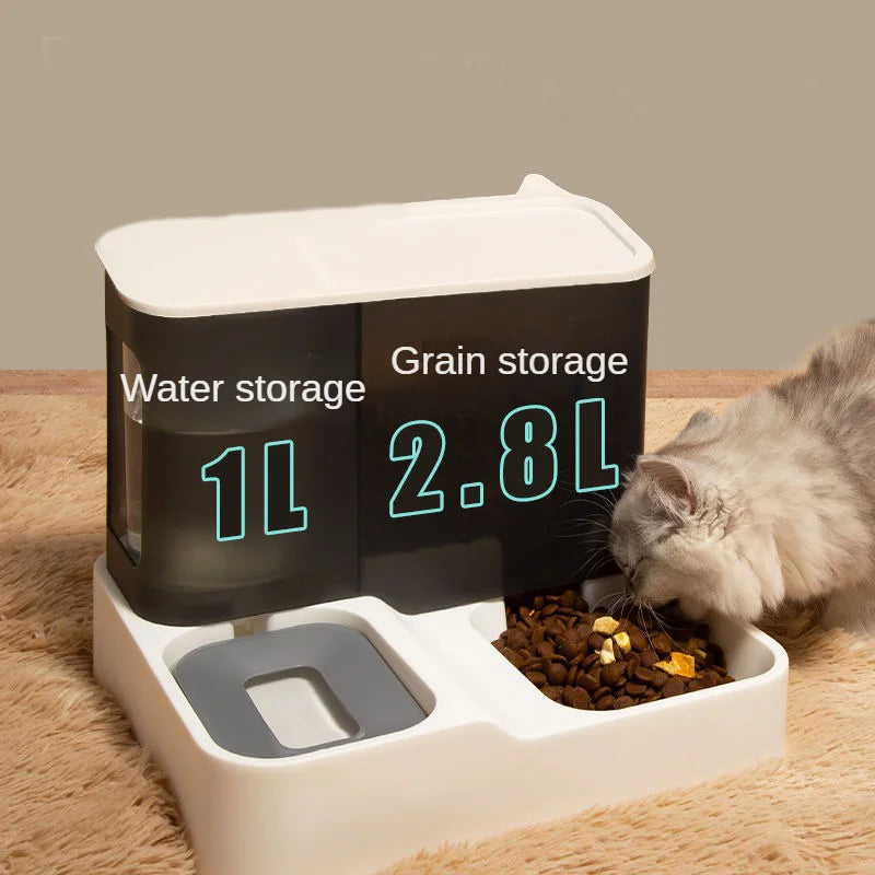 Integrated Pet Feeder with Double Bowl™