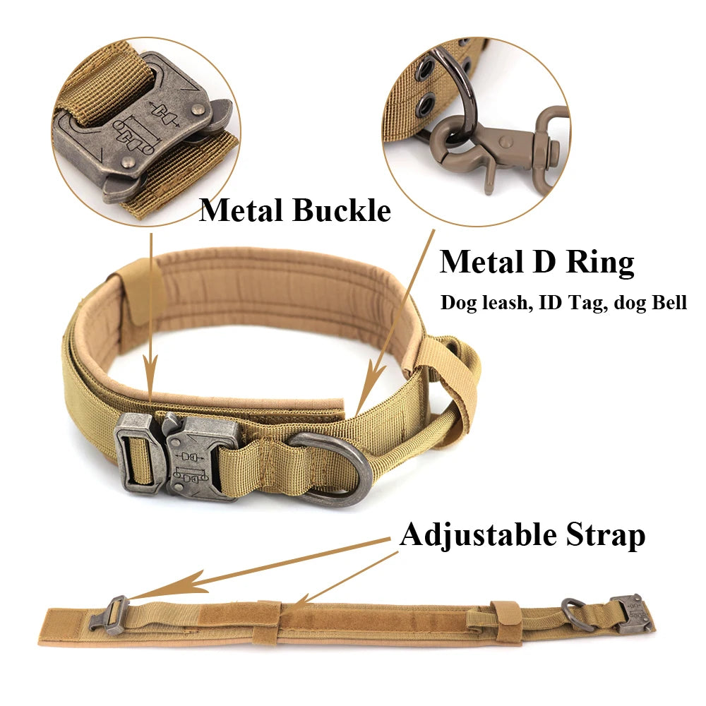 Tactical Dog Harness Set with Collar, Leash, and Accessory Pouches™