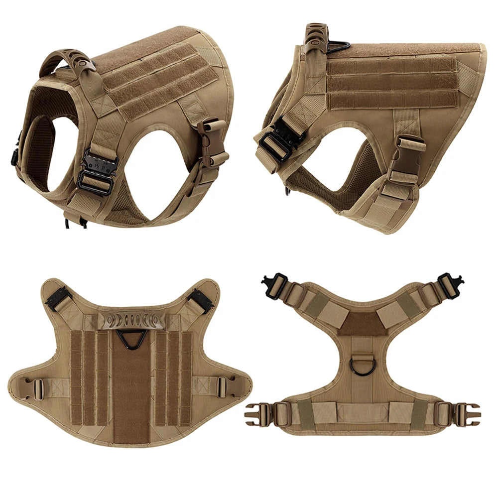 Tactical Dog Harness Set with Collar, Leash, and Accessory Pouches™