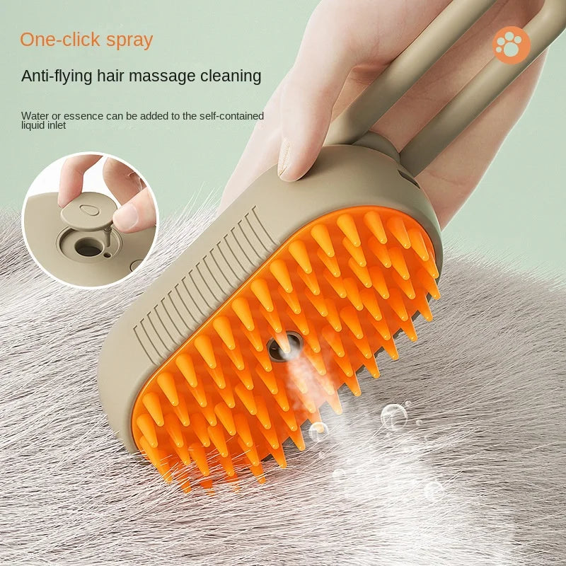 Steam brush for cats and dogs™